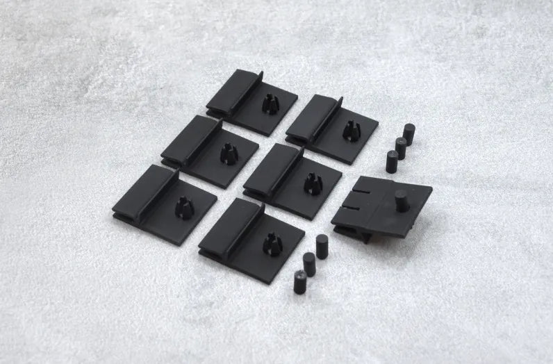 Front M technic 2 apron clip set for spoiler - BMW E30 - (7x)