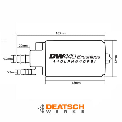 Deatschwerks DW440 in-tank brushless fuel pump kit