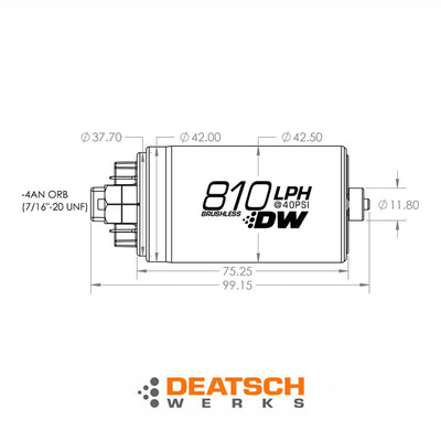 Deatschwerks DW810 in-tank brushless fuel pump kit